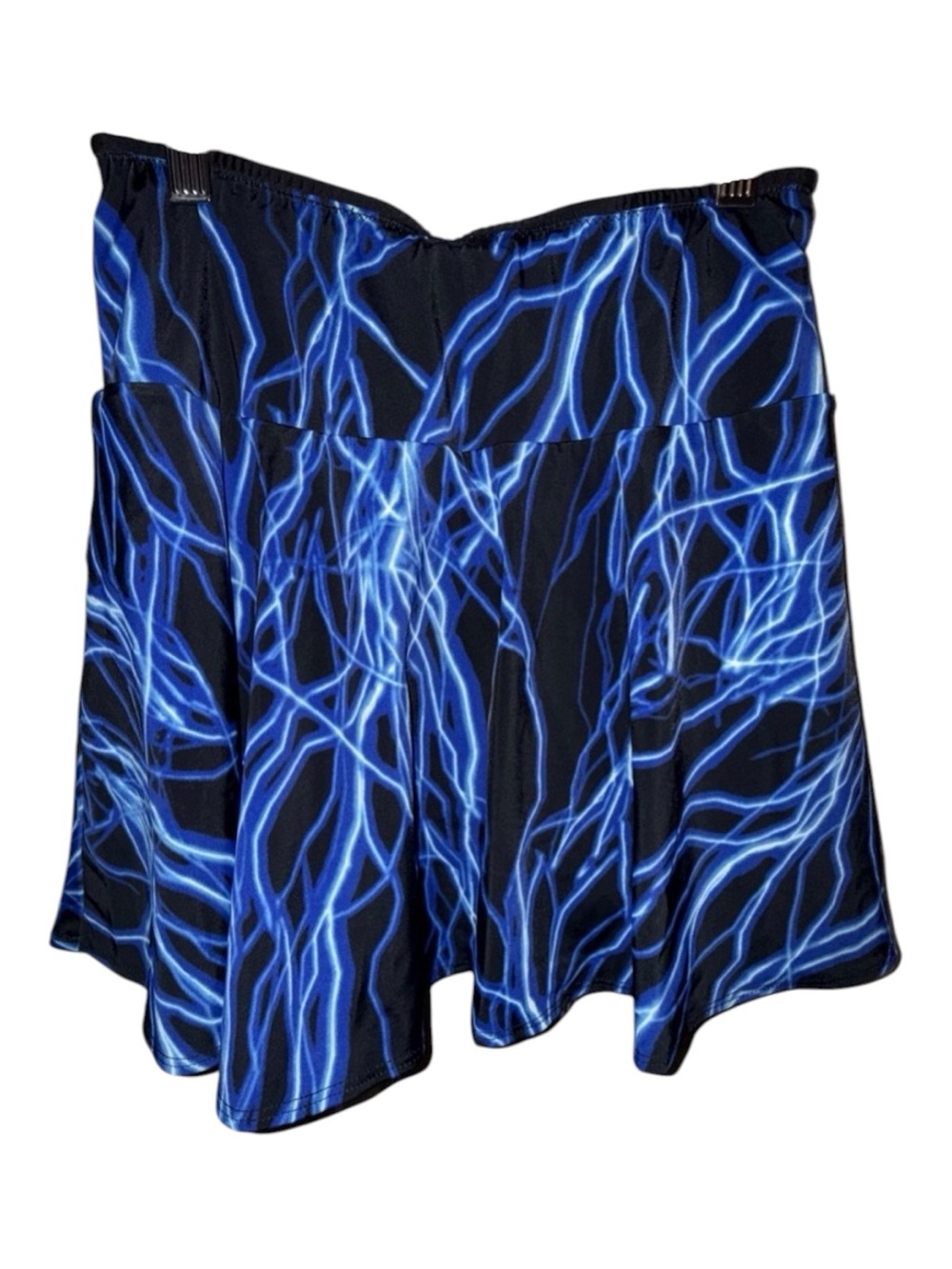 Sparkle Skirts Lightning Blue Black Running Workout Tennis Skirt Skort Small